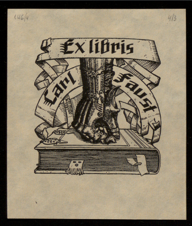 Exlibris Carl Faust