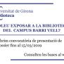 Convocatòria exposicions campus Barri Vell